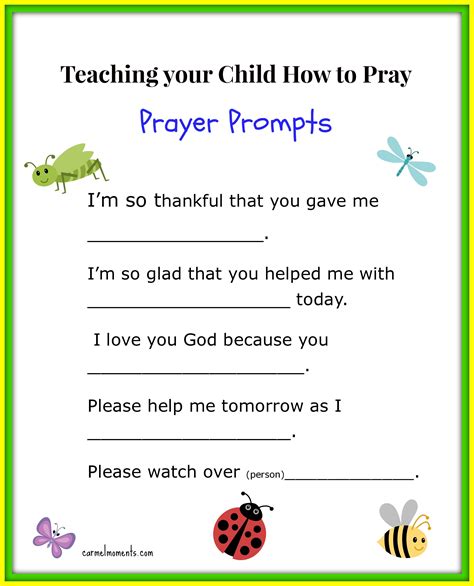 Free Printable Children S Prayers